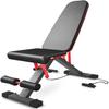 BUZZNN Adjustable Weight Bench, Foldable Workout Benches for Home Gym, Exercise Bench for Strength Training, Multi-Functional Dumbbell Bench for Full Body Workout view 1