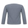 Freebily Baby Boys Girls Thermal Tops Basic Solid Color Turtleneck T-Shirt Cotton Mock Neck Long Sleeve Tops Round Neck Gray A 12-18 Months view 2