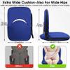 Stadium Seats Cushion for Bleachers with Strong Back Support, Folding Bleacher Seat with 20In Wide Cushion, 4LBS Lightweight, 6 Reclining Positions, Multifunctional Floor Chair for Indoor or Outdoor view 2