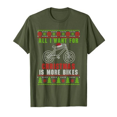 All I Want For Christmas Is More Bikes Sweater Santa Bicycle T-Shirt