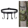 Mokylor 2 Pcs Treestand Strap Gear Hangers, Safety Harness Tree Strap Nylon Tree Strap with 8 Steel Buckle Hanging Hook for Great to Hang Hunting Equipment on Trees view 1
