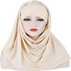 AIBEARTY Women Glitter Sequin Hijab Muslim Head Wrap Scarf Long Turban Headband Hair Cap Shawl view 2