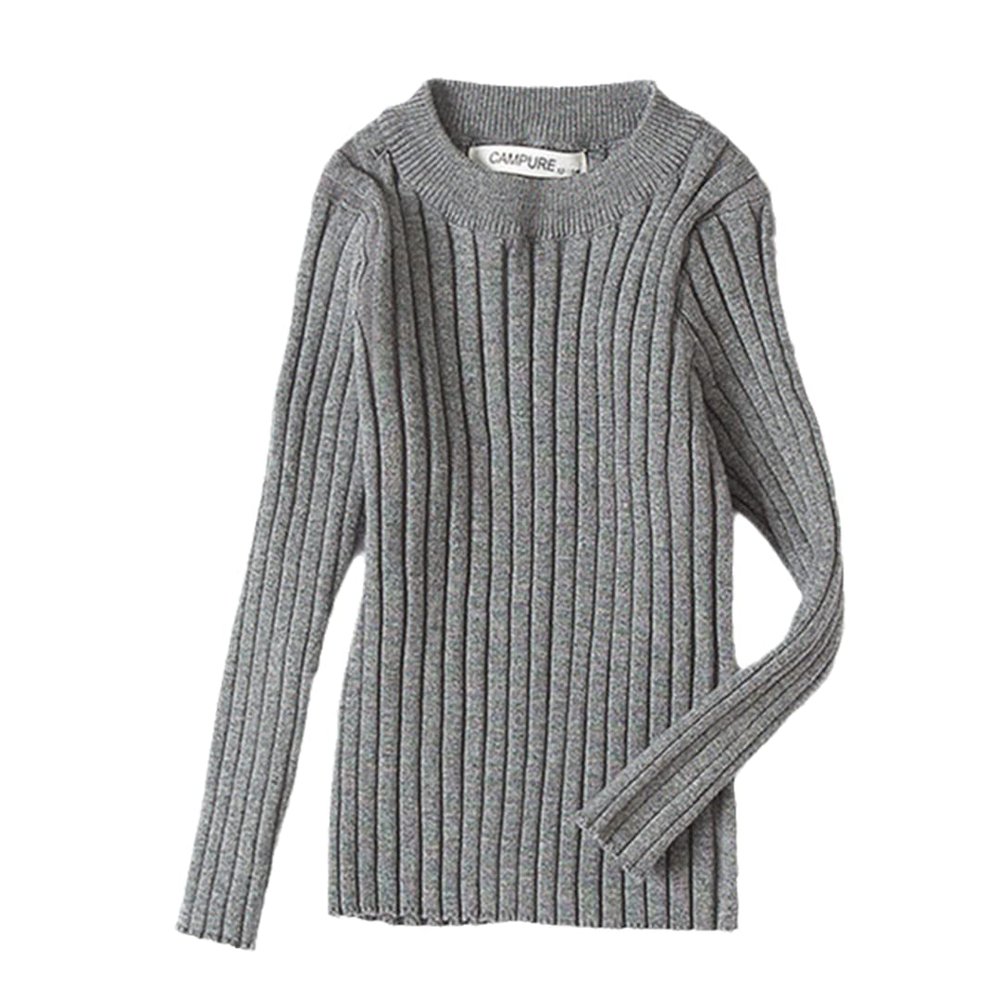 Baby Girls Turtleneck Kids Autumn Clothes Winter Knitted Bottoming Boys Sweaters Vetement Enfant Grey XL