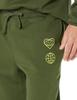 Amazon Essentials Relaxed-Fit Sweatpants for Men - Closed-Bottom, Big & Tall Options, Dark Olive, Medium view 3
