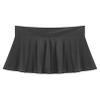 Linjinx Women's Shiny Glossy Micro Pleated Skirt Ruffled Flirty See Through Ultrashort Miniskirt Black X-Large view 3