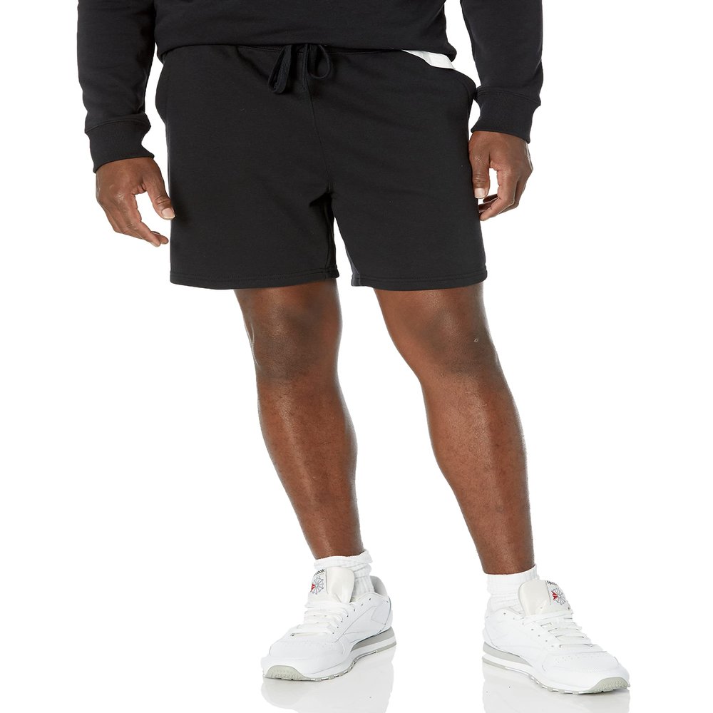 Amazon Essentials Men's Lightweight Sweat Shorts (Available in Big & Tall), Black, Medium