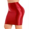 YiZYiF Womens 70D Glossy Shiny Shaping Miniskirt Oily Bright Shimmery Stockings Skirt Teddies Red Medium view 1