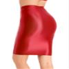 YiZYiF Womens 70D Glossy Shiny Shaping Miniskirt Oily Bright Shimmery Stockings Skirt Teddies Red Medium view 4