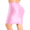 YiZYiF Womens 70D Glossy Shiny Shaping Miniskirt Oily Bright Shimmery Stockings Skirt Teddies Pink Medium view 4