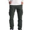 Men's Heavyweight Fleece Cargo Sweatpants Stretch Elastic Waist Baggy Joggers Drawstring Outdoor Trousers with Pockets view 1