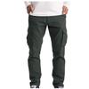 Men's Heavyweight Fleece Cargo Sweatpants Stretch Elastic Waist Baggy Joggers Drawstring Outdoor Trousers with Pockets view 2