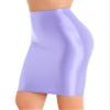 YiZYiF Womens 70D Glossy Shiny Shaping Miniskirt Oily Bright Shimmery Stockings Skirt Teddies Purple X-Large view 1