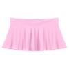 Linjinx Women's Shiny Glossy Micro Pleated Skirt Ruffled Flirty See Through Ultrashort Miniskirt Pink X-Large view 3