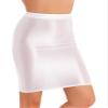 YiZYiF Womens 70D Glossy Shiny Shaping Miniskirt Oily Bright Shimmery Stockings Skirt Teddies White Medium view 3