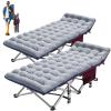 ABORON Heavy-Duty Folding Guest Bed for Adults, 500lb Capacity, Portable Extra Cot with 1244D Double Layer, Ideal for Indoor Guest Stays & Temporary Home Use view 1