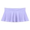 YiZYiF Women's Oil Glossy Pleated Skater Skirt Low Rise Ruffle Flared Running Tennis Skorts Skirts Purple Medium view 3