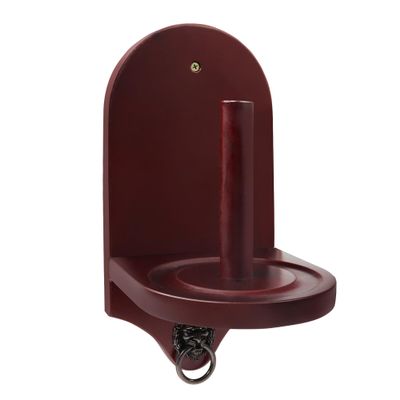 GSE Games & Sports Expert Billiard Wall Mounted Wood Cone Chalk Holder, Pool Table Cone Chalk Holder, Billiards Accessories (Mahogany)