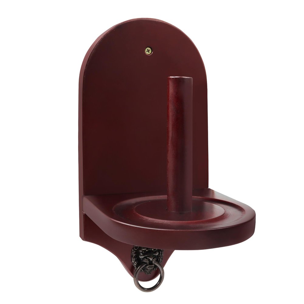 GSE Games & Sports Expert Billiard Wall Mounted Wood Cone Chalk Holder, Pool Table Cone Chalk Holder, Billiards Accessories (Mahogany)