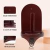 GSE Games & Sports Expert Billiard Wall Mounted Wood Cone Chalk Holder, Pool Table Cone Chalk Holder, Billiards Accessories (Mahogany) view 2