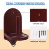 GSE Games & Sports Expert Billiard Wall Mounted Wood Cone Chalk Holder, Pool Table Cone Chalk Holder, Billiards Accessories (Mahogany) view 3