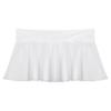YiZYiF Women's Oil Glossy Pleated Skater Skirt Low Rise Ruffle Flared Running Tennis Skorts Skirts White Medium view 3