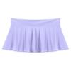 Linjinx Women's Shiny Glossy Micro Pleated Skirt Ruffled Flirty See Through Ultrashort Miniskirt Purple Large view 3