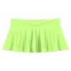 YiZYiF Women's Oil Glossy Pleated Skater Skirt Low Rise Ruffle Flared Running Tennis Skorts Skirts Fluorescent Green Medium view 3