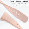 Maledan Band Compatible with Fitbit Charge 6/Charge 5 Bands for Women Men, 3 Pack Soft Silicone Sport Replacement Slim Accessories for Fitbit Charge 5/Charge 6 Fitness Tracker, Pink/Lavender/Ashy Pink view 3