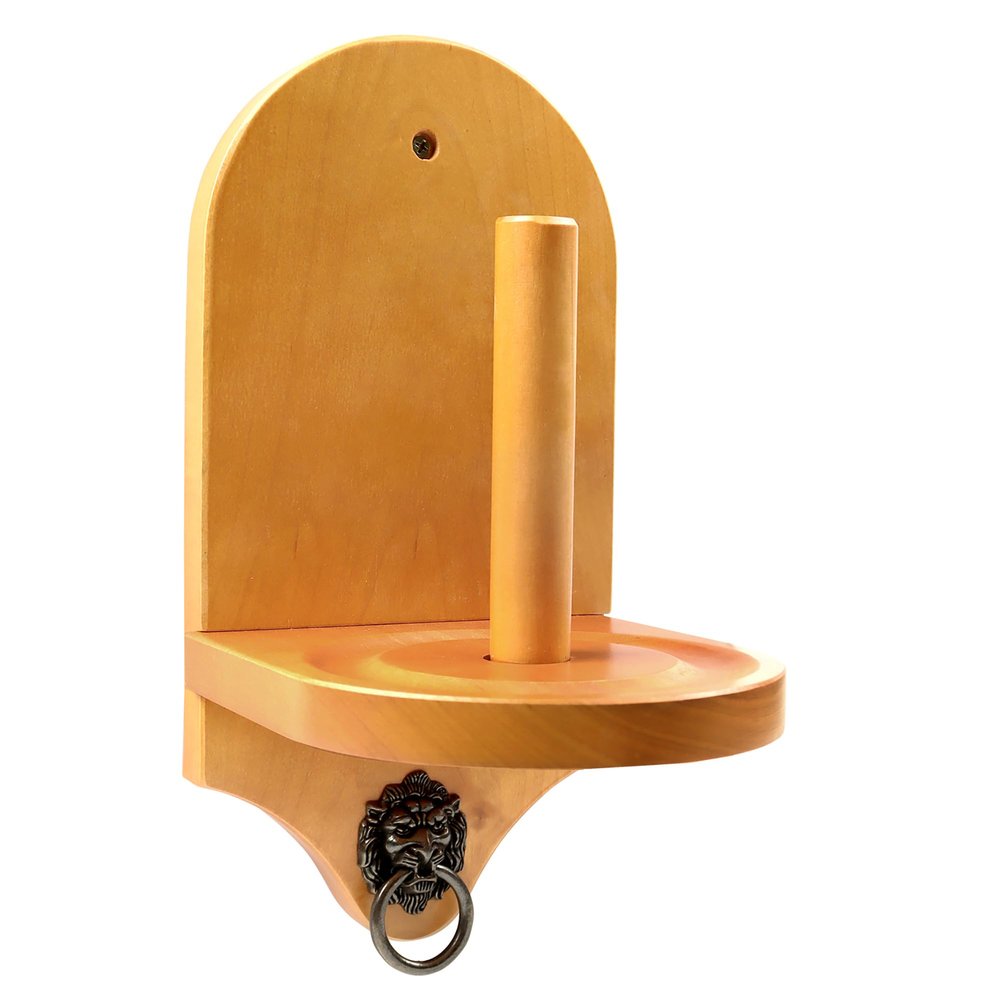 GSE Games & Sports Expert Billiard Wall Mounted Wood Cone Chalk Holder, Pool Table Cone Chalk Holder, Billiards Accessories (Oak)