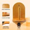 GSE Games & Sports Expert Billiard Wall Mounted Wood Cone Chalk Holder, Pool Table Cone Chalk Holder, Billiards Accessories (Oak) view 2