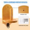 GSE Games & Sports Expert Billiard Wall Mounted Wood Cone Chalk Holder, Pool Table Cone Chalk Holder, Billiards Accessories (Oak) view 3