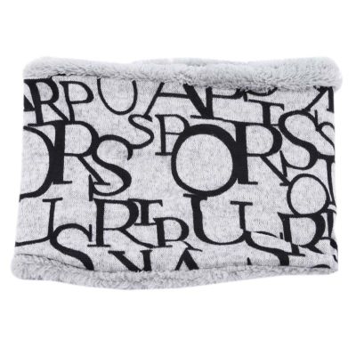 Autumn Winter Children scarf stars Print Baby scarf Boys and girls cotton Kids Dot print ring children loop Scarves (7 black letters)