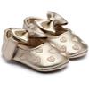 Baby Sneaker Baby Princess Toddler Shoes Toddler Bow Soft Cute Girls Walk Leather First Kid Baby Shoes (Gold, 12-18 Months) view 2
