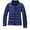 Ultra-Light Thin Down Jacket Women Outerwear Slim Short Hooded Warm White Duck Down Coat Navy Blue Xl view 1