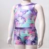 Manyakai Kids Girls Ballet Dance Leotard for Gymnastics Suit Ballerina Outfits Workout Shorts Colorful Shadow 4 Years view 3