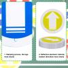 Amylove Trail Markers Reflective Trail Marker Pack Bright Trail Marking Reflectors for Hunting Hiking Driveway Camping Walking Backpacking Outdoors, Blue Green Red and Yellow (40 Pcs) view 3