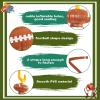 Civaner 2 Set Inflatable Post Ring Toss Football Goal Post Game Include 2 Pieces Hat 6 Pieces Toss Ring for Football Party(Cute Style) view 3