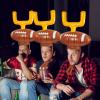 Civaner 2 Set Inflatable Post Ring Toss Football Goal Post Game Include 2 Pieces Hat 6 Pieces Toss Ring for Football Party(Cute Style) view 4
