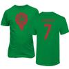 FLAURA Morocco Soccer #7 Ziyech World Football Fans Adult Men's Unisex T-Shirt (Green, 5X-Large) view 1