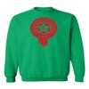 FLAURA Morocco Soccer #7 Ziyech World Football Fans Adult Crewneck Sweater (Green, Small) view 2