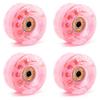 KAUYITWA Roller Skate Wheels 32 x 58mm, 82A and 608RS high-Speed Rotating Bearing Skate Wheels with Bearings Installed for Indoor or Outdoor Double Row Skating and Skateboard (Pink) view 2