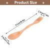 2Pcs Wooden Spoons Forks Set, Dual Purpose Tableware Reusable Wood Cutlery Wooden Spoon And Fork for Camping Travel Utensil Cutlery Set view 3