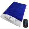 Double Sleeping Bags for Adults Waterproof Queen-Size 2 Person Sleeping Bag with Pillows for Camping, Backpacking, Hiking, or Truck Use Warm, Lightweight, and Convertible into Two Singles Blue view 1