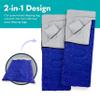 Double Sleeping Bags for Adults Waterproof Queen-Size 2 Person Sleeping Bag with Pillows for Camping, Backpacking, Hiking, or Truck Use Warm, Lightweight, and Convertible into Two Singles Blue view 4