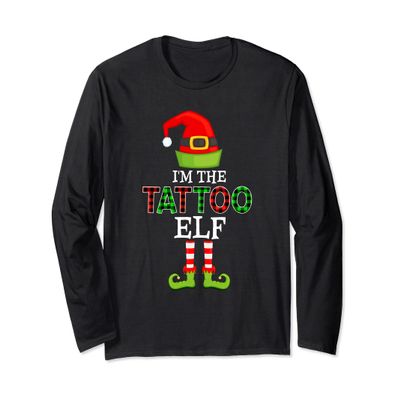 Christmas Matching Outfits for Holiday I'm the Tattoo Elf Long Sleeve T-Shirt