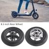 Electric Scooter Rear Tire Set, Explosion Proof Scooter Wheel Hub Tyre, Shock Absorbing Anti Slip 8.5 Inch Rear Wheel for , Tire, 120MM Disc Brake Scooter Replacement Set view 3