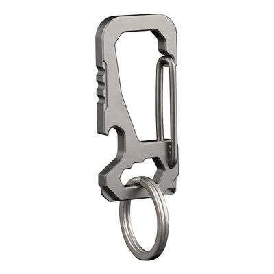 FULLGUEEN Titanium Heavy Duty Keychain Carabiner,Multifunctional EDC Key Clip with Bottle Opener