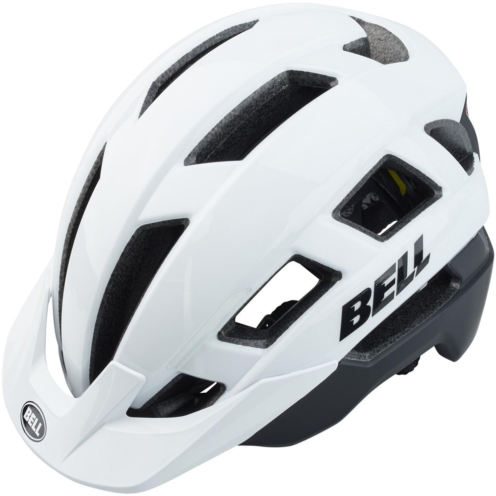 BELL Falcon XRV LED MIPS Adult Road Bike Helmet - Matte/Gloss White/Black, Small (52-56 cm)