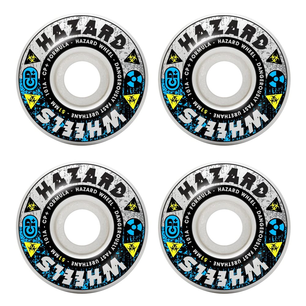 Hazard Skateboard Wheels 51mm High Risk CP+ Radial 101A