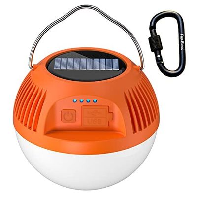 Lanterns for Power Outages | Camping Lantern | Led Solar Lantern | Emergency Lantern | Work Time 6-10H | Waterproof (Orange,L 120*110cm)